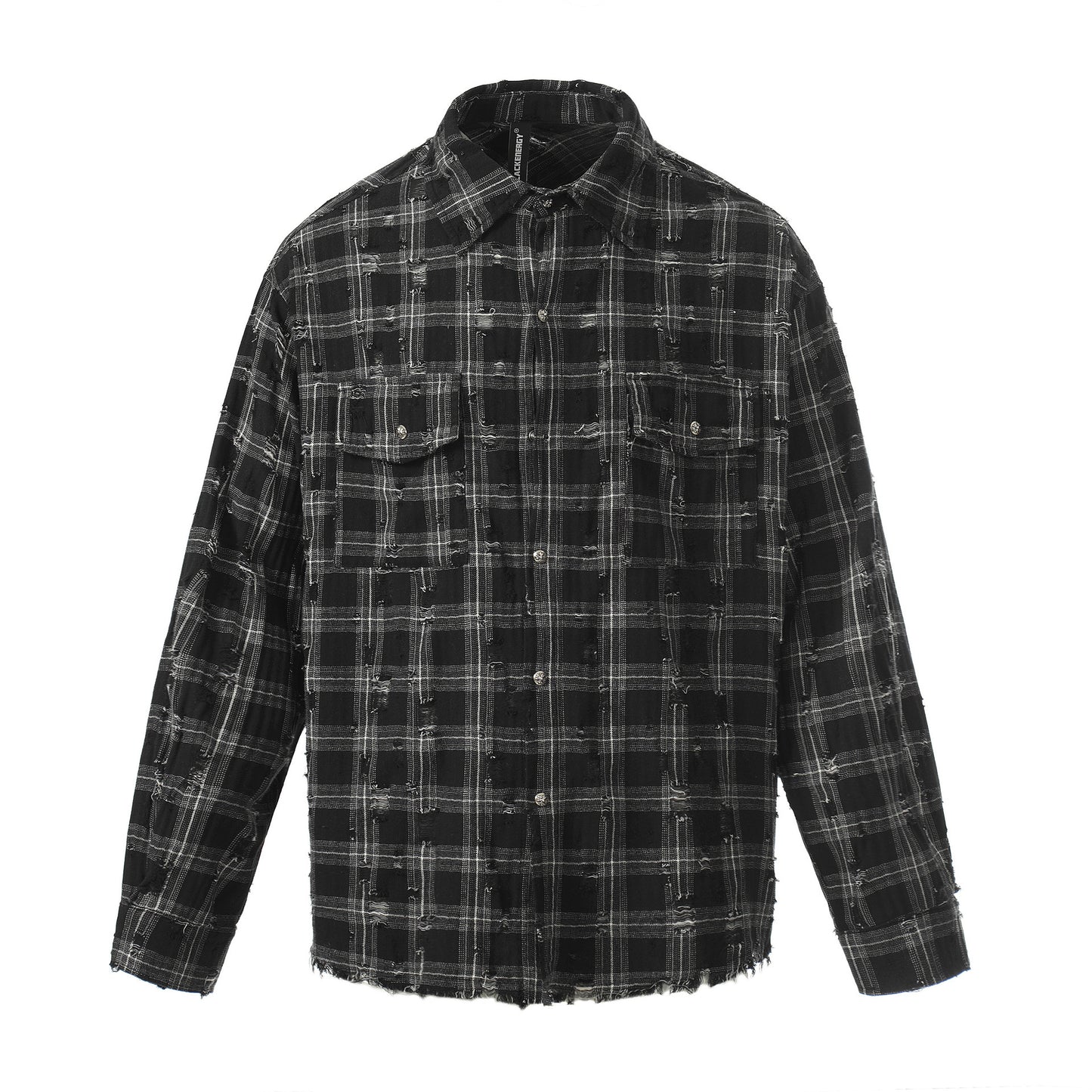 Plaid Damage Wash Long Sleeve Shirt WN25716