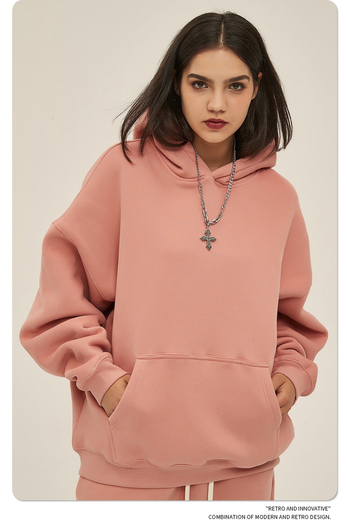 Oversize Heavyweight Hoodie & Heavyweight Sweatpants Setup WN6638-K