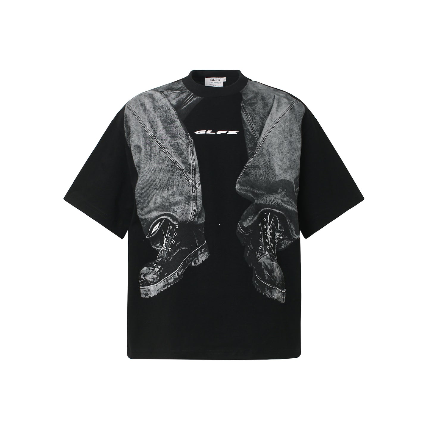 Pants Print Oversize Short Sleeve T-Shirt WN25823