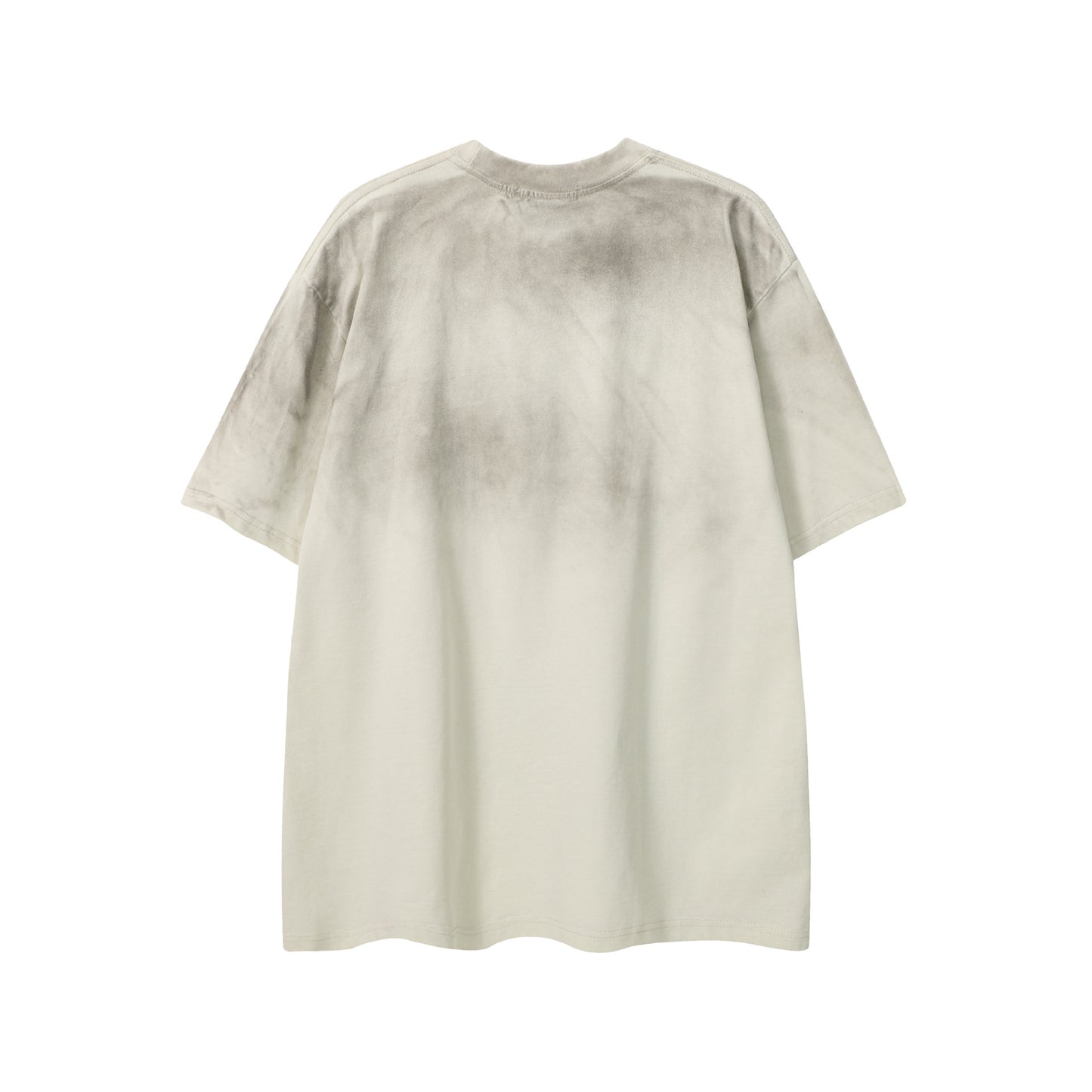 Washed Graphic Art Print Short Sleeve T-Shirt WN25761