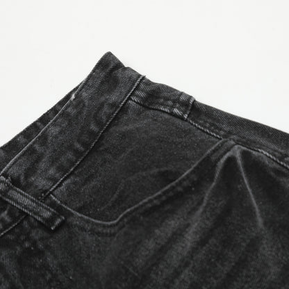 Washed Panel Denim Jeans WN13093
