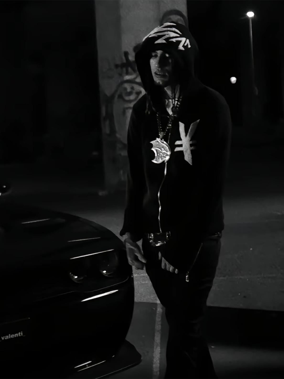 Hooded Knit Zipper Cardigan WN20989