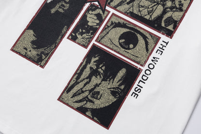 Cartoon Print Cool Touch Oversize Short Sleeve T-Shirt WN25892