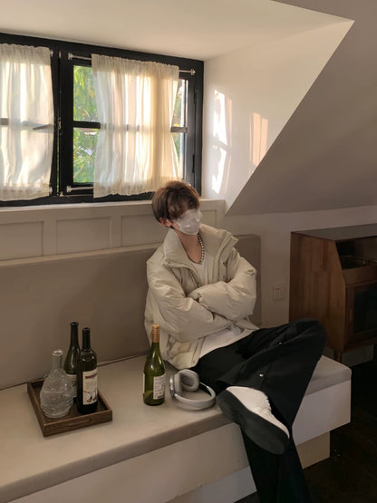 Zipper Design Puffer Jacket WN19739