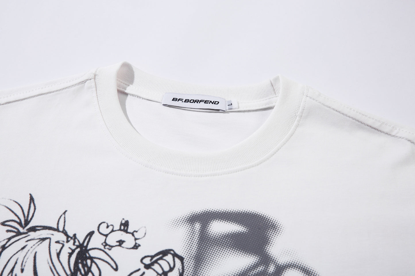 Illustration Graffiti Letter Short Sleeve T-Shirt WN25430