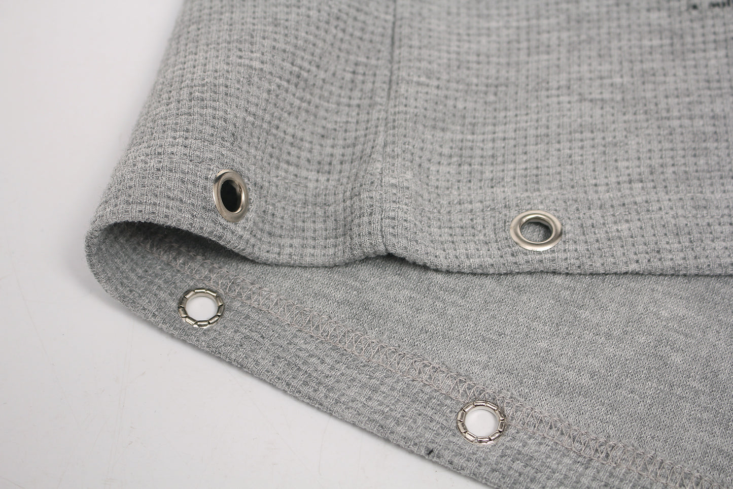 Waffle Newspaper Print Studs Short Sleeve T-Shirt WN25995