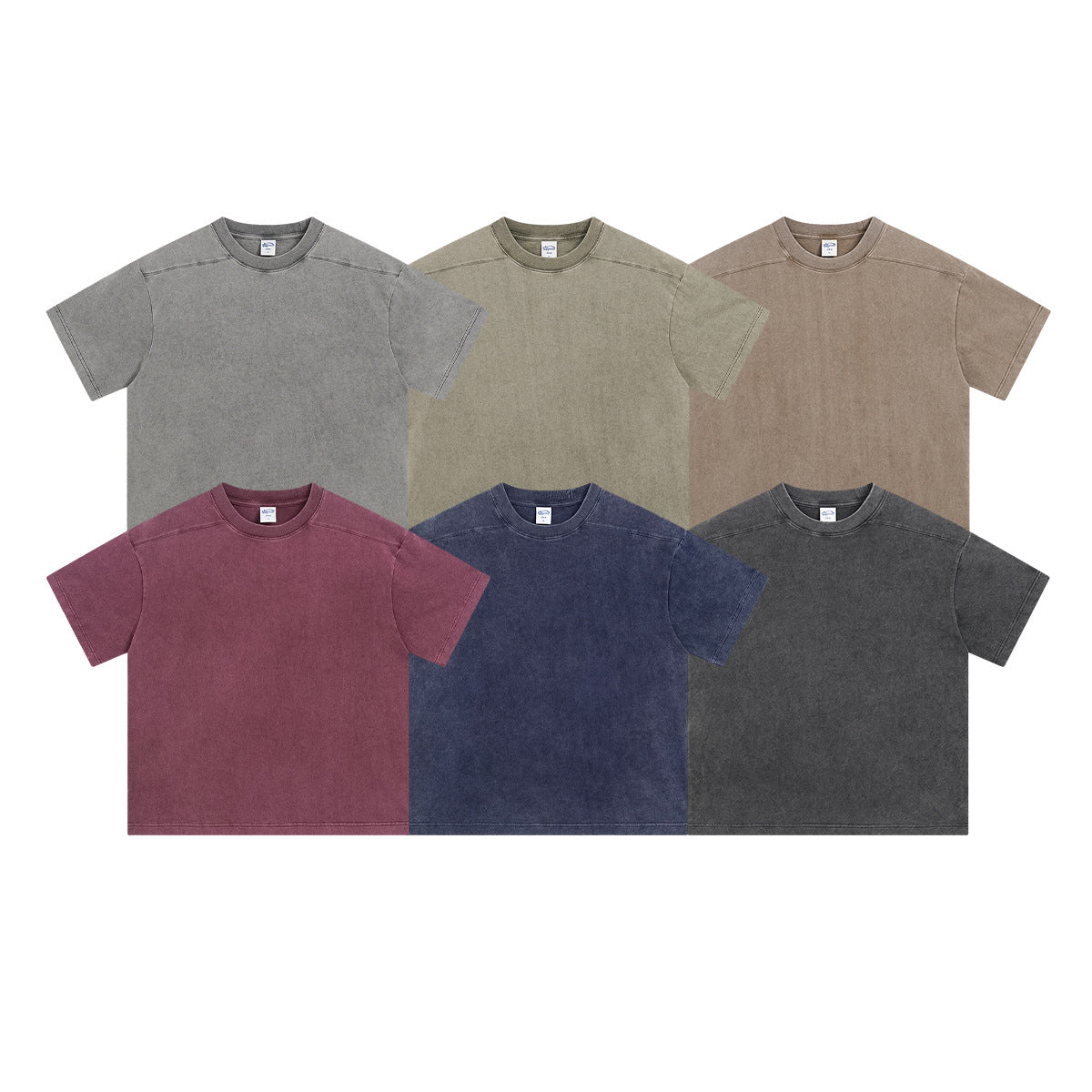 Washed Plain Oversize Short Sleeve T-Shirt WN16261