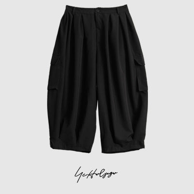 Wide Leg Cropped Cargo Balloon Trousers WN20182