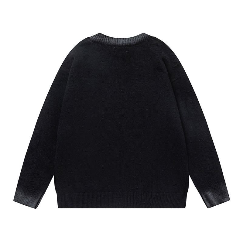 Oversize V-Neck Knit Cardigan WN11401