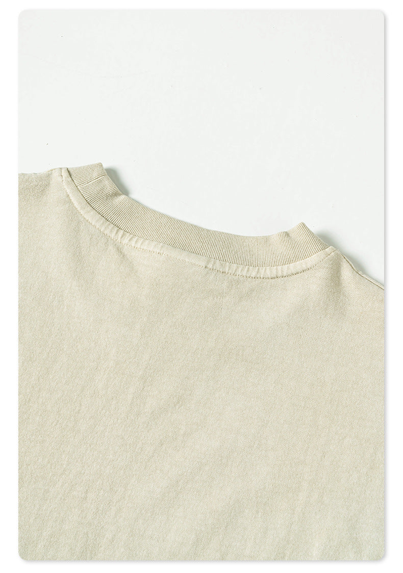 Whased Print Oversize Tank Top T-shirt WN6442