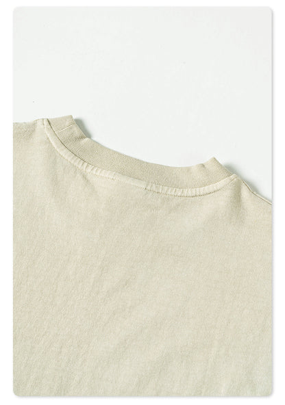 Whased Print Oversize Tank Top T-shirt WN6442