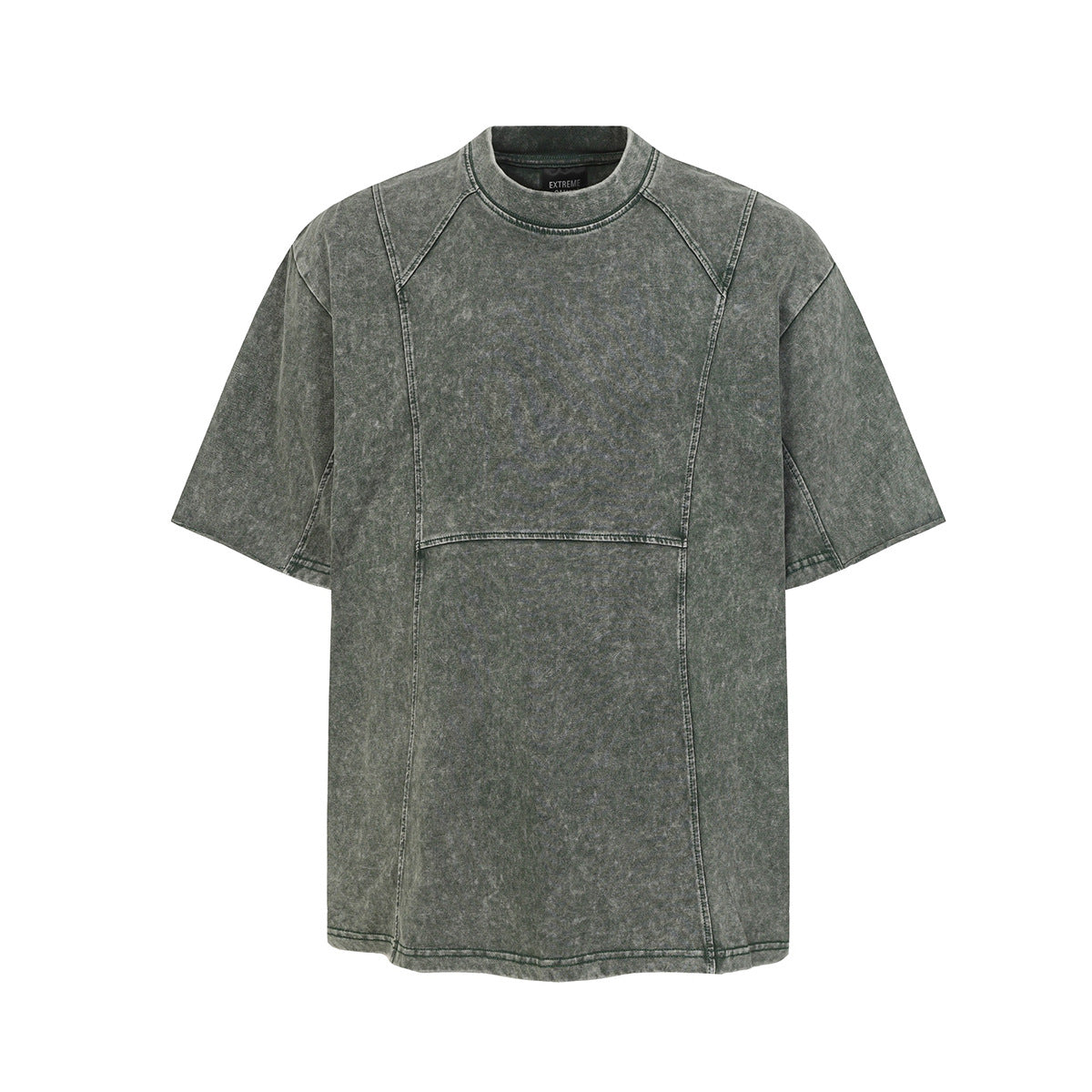 Washed Damage Pure Cotton Short Sleeve T-Shirt WN23055