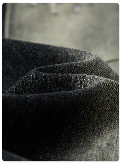 Washed Damage Flare Denim Jeans WN6415