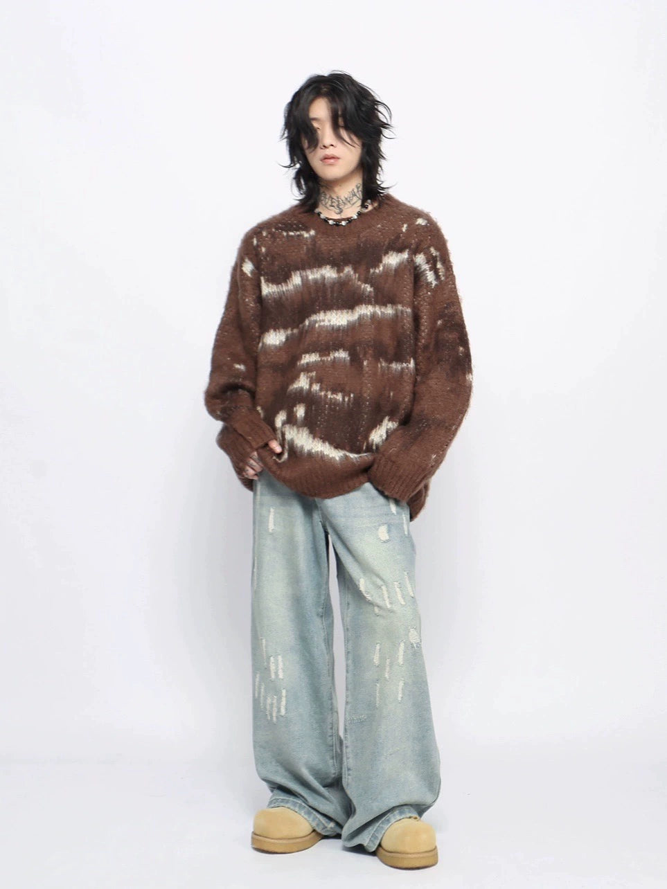 Oversize Knit Sweater WN10953