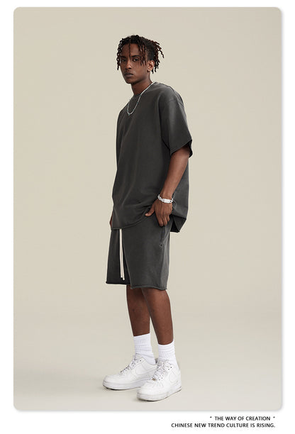 Water Washed Heavyweight Oversize Short Sleeve T-Shirt WN6077