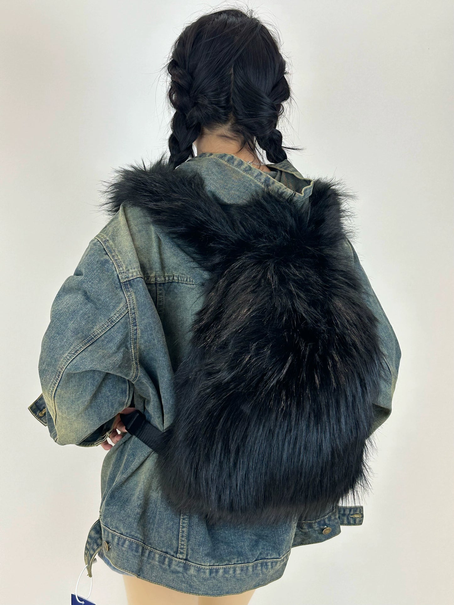 Plush Tassel Backpack WN20548-K2