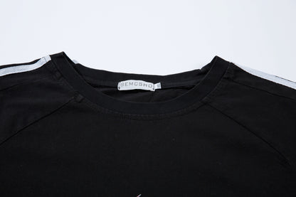 Gradient Wash Damage Short Sleeve T-Shirt WN16143