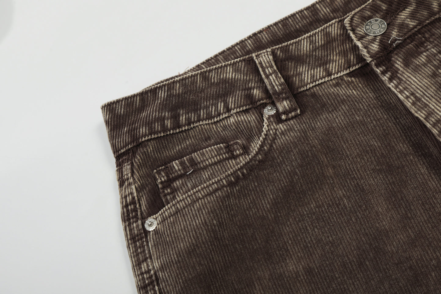 Washed Corduroy Straight Pants WN23064