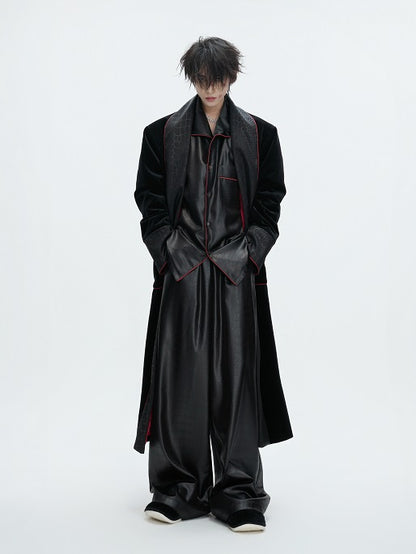 Velvet Thick Lining Lounge Coat WN22614