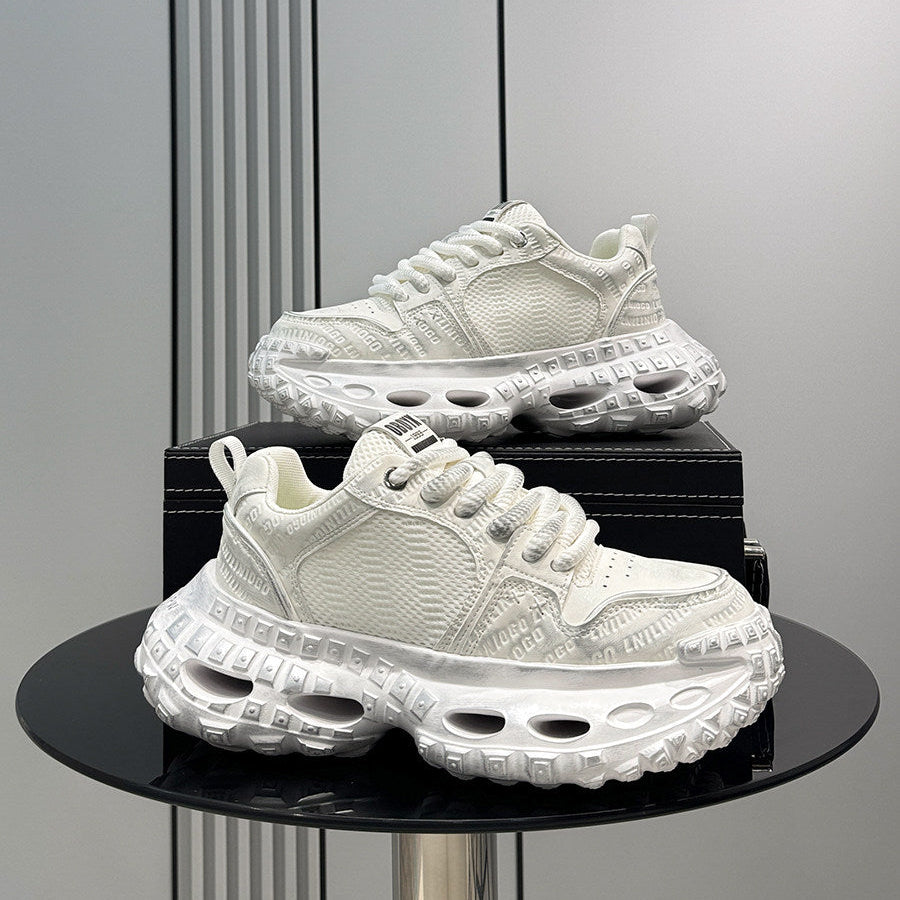 Mesh Embroidery Air Sole Chunky Sole Sneakers WN24724