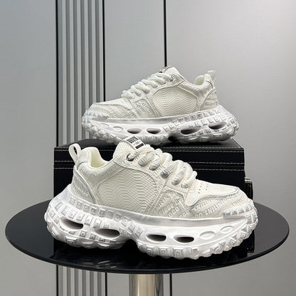 Mesh Embroidery Air Sole Chunky Sole Sneakers WN24724