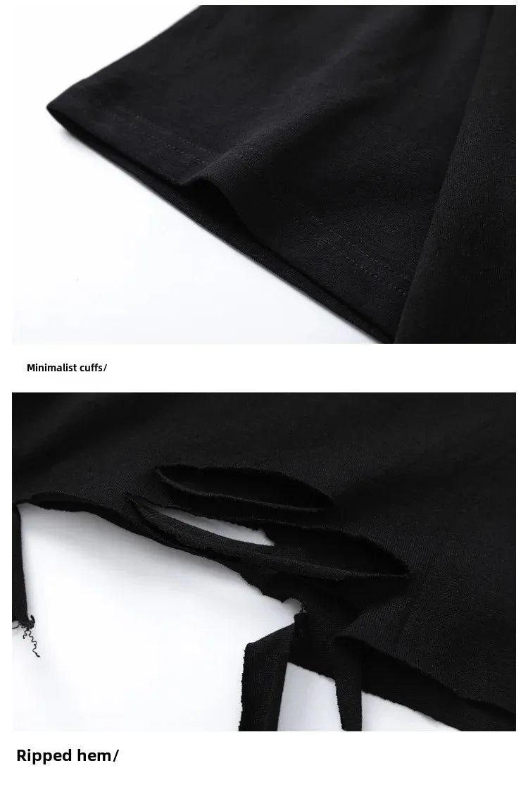 Graphic Print Damage Short Sleeve T-Shirt WN16483