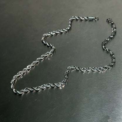 Twist Chain Titanium Steel Necklace WN19224