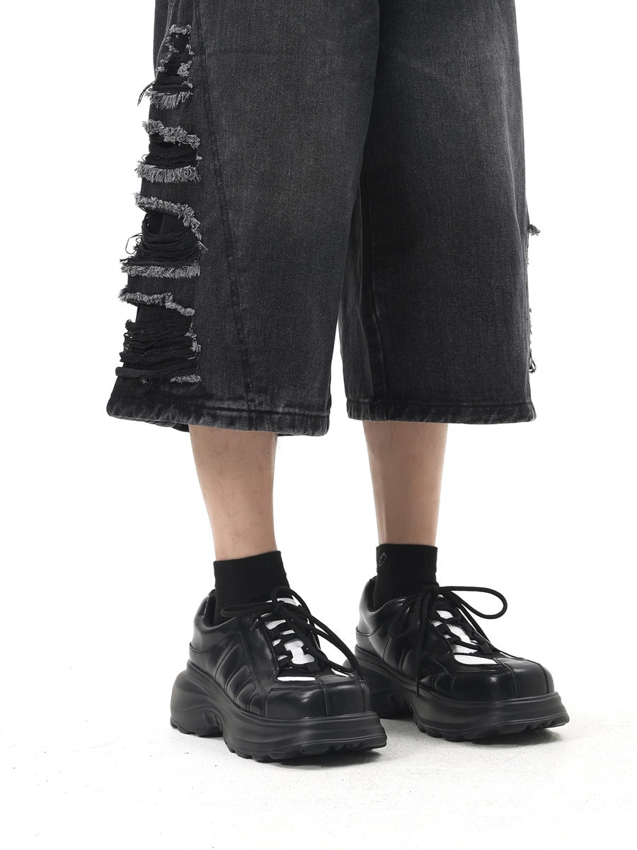 Square Toe Chunky Sole Dad Sneakers WN20770