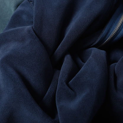 Washed Fleece-Lined Zipper Hoodie WN12652