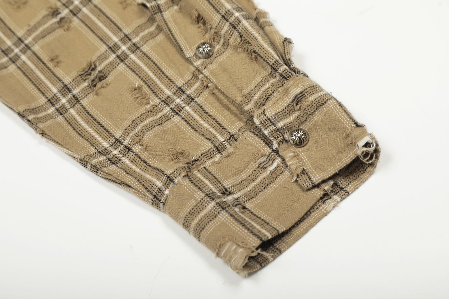 Plaid Damage Wash Long Sleeve Shirt WN25716