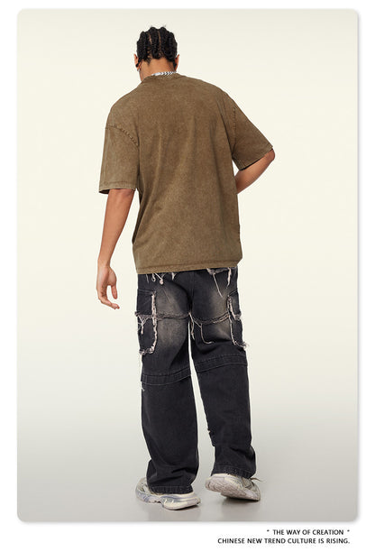 Washed Heavyweight Oversize Short Sleeve T-Shirt WN6078