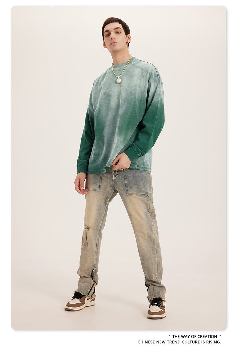 Oversize Washed Long-sleeve t-shirt WN6051