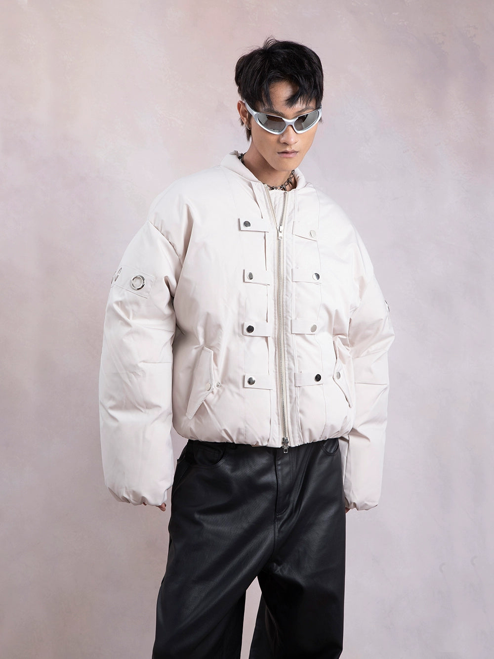 Metal Buckle Thick Puffer Jacket WN9297