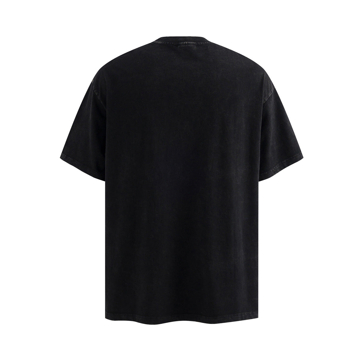 Rock Graphic Print Washed Cotton Short Sleeve T-Shirt WN25661