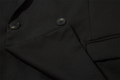 Double-Breasted Wide-Lapel Tailored Jacket WN11115