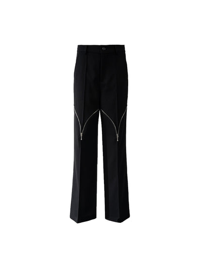 Zip Detail Tailored Trousers WN23637