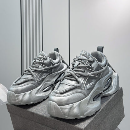 Washed Air Sole Chunky Sole Sneakers WN24626