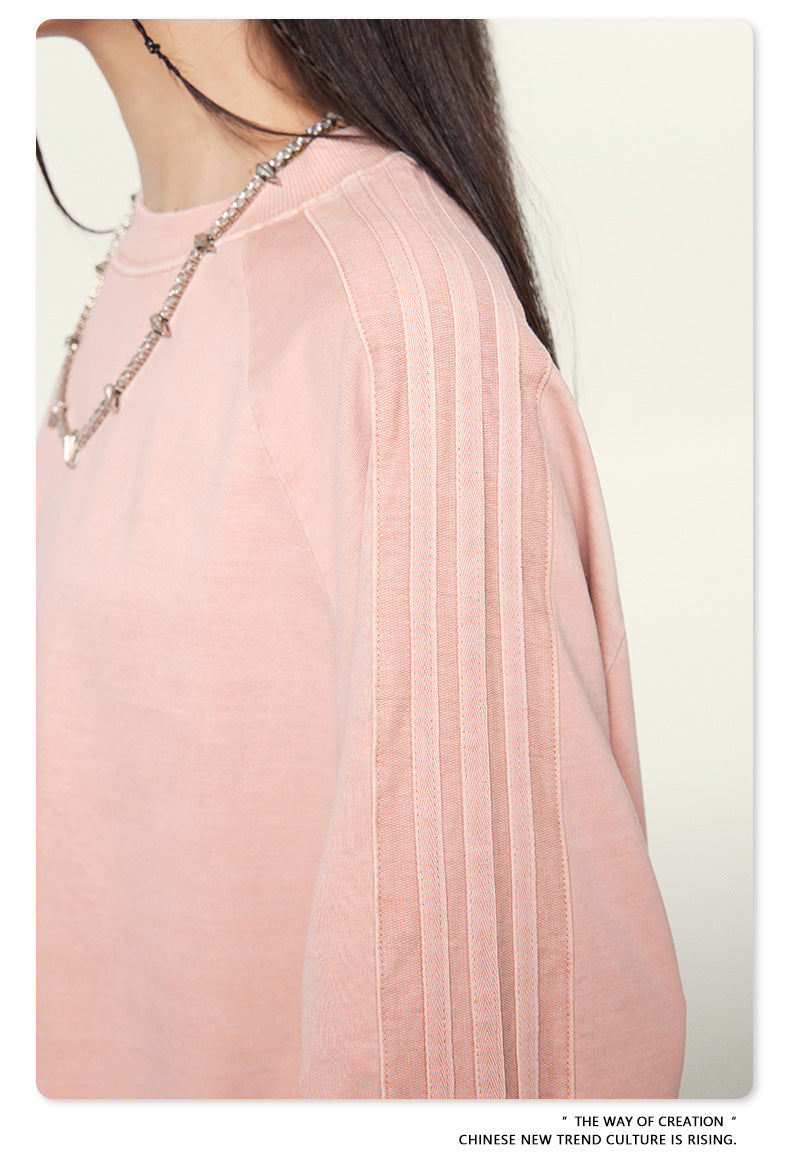 Oversize Washed Short-sleeve T-shirt WN6458