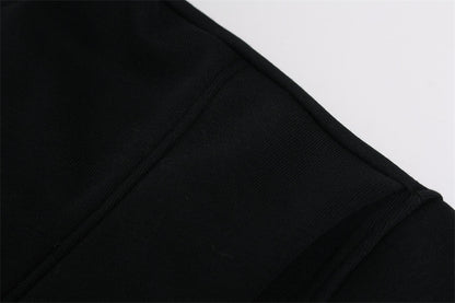 Cracked Letter Gradient Patchwork Hoodie WN11376