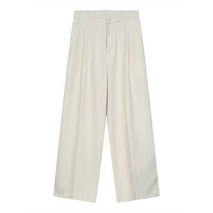 Wide-Leg Split-Hem Trousers WN9561