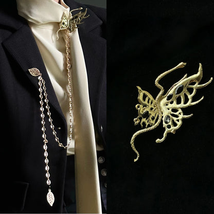 Butterfly Snake Design Brooch WN23134