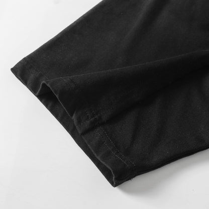 Washed Heavyweight Embroidery Oversize Short Sleeve T-Shirt WN14019