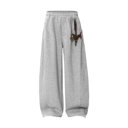 Pendant Wide Leg Barrel Sweaetpants WN26072