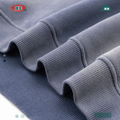 Washed Round Neck Sweatshirt & Wide Leg Pants Setup WN7836