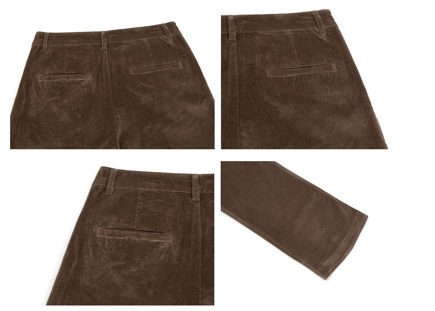 Washed Corduroy Pleats Wide Leg Pants WN26254