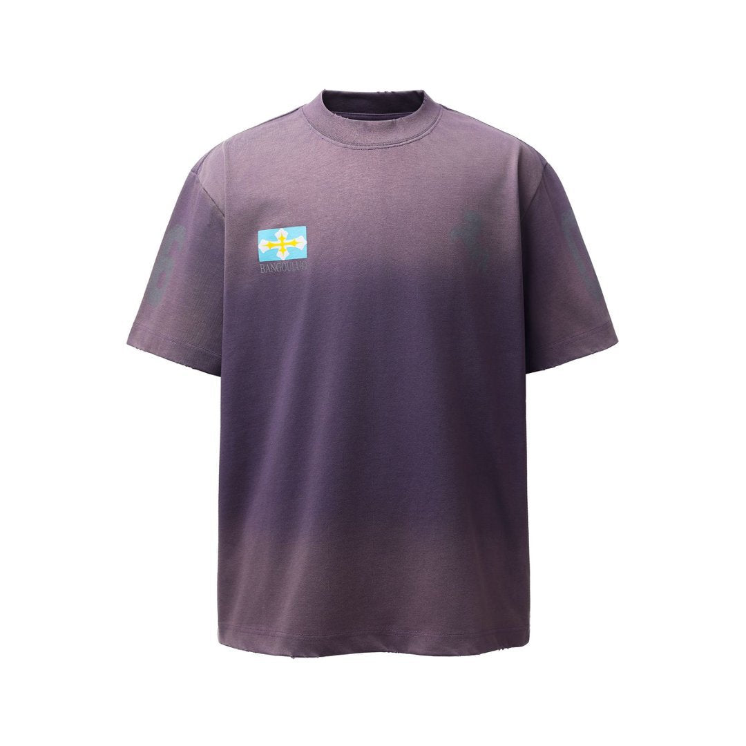 Washed Horse Graphic Print Short Sleeve T-Shirt WN26036