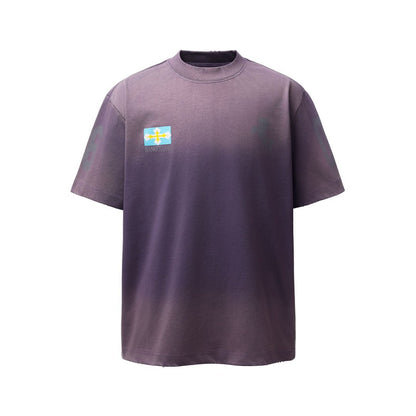 Washed Horse Graphic Print Short Sleeve T-Shirt WN26036