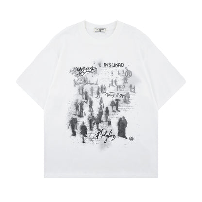 Graphic Letter Short Sleeve T-Shirt WN26763