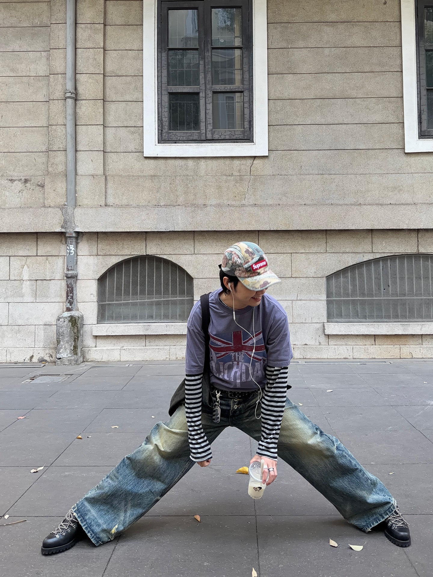 Washed Graphic Print Short Sleeve T-Shirt WN24388