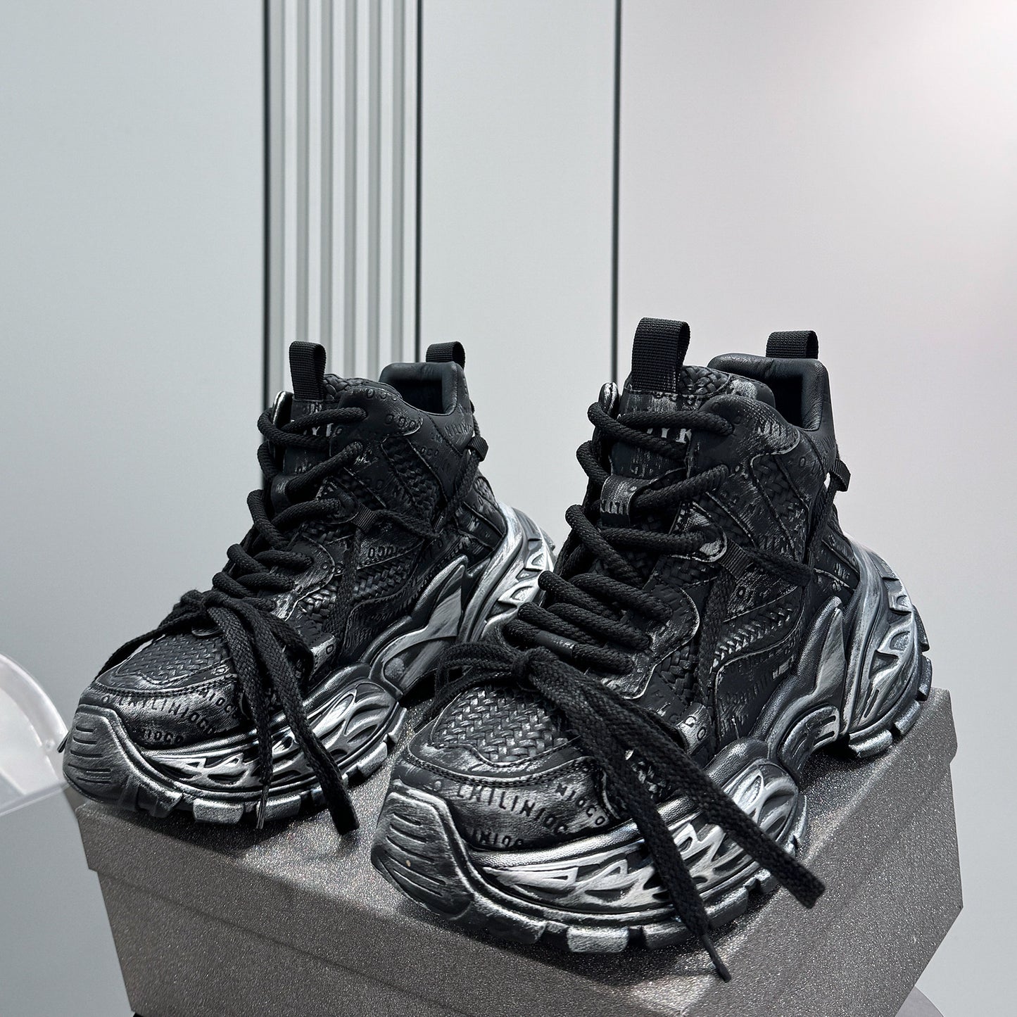 Embroidery Rope Lace Sneaker Boots WN24717